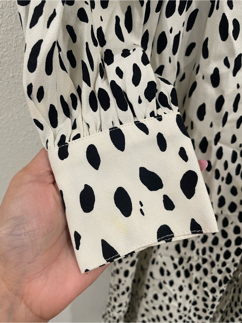 Reformation Alesia Dress Cream Cheetah  Leopard Animal Print Midi Dress Size 0 - Picture 8 of 12